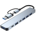Dual USB & Type-C Hub Adapter – 5Gbps