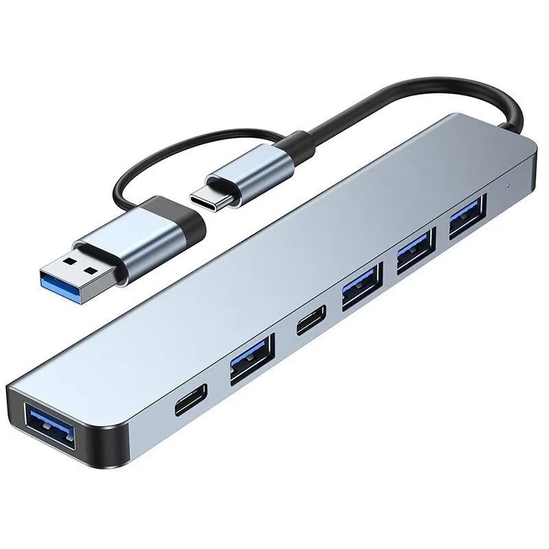 Dual USB & Type-C Hub Adapter – 5Gbps